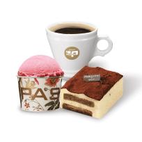 파스쿠찌 아메리카노+젤라또(컵)+카사타 티라미수(조각)