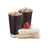 한스케익 딸기생크림 조각+ICE아메리카노 2잔