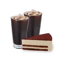 한스케익 티라미수 조각+ICE아메리카노 2잔