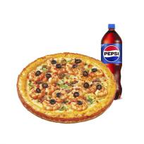 미스터피자 쉬림프골드M+콜라1.25L