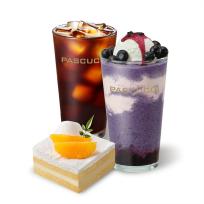 베리베리 요거트 그라니따+아메리카노(R)+카사타 레오(조각)