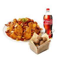 푸라닭 일품깐풍+블랙치즈볼(5구)+콜라 1.25L