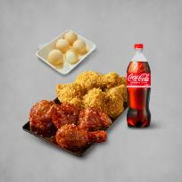 BBQ 황올반+BBQ양념반+크림치즈볼+콜라1.25L