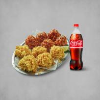 BBQ 황올반+BBQ양념반(순살)+콜라1.25L