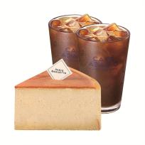 파리바게뜨 밥먹고 파바고! 촉촉한 클래식치즈 케이크(조각)+아이스 아메리카노 2잔