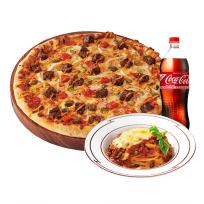 도미노피자 (오리지널)그릴드패티치즈버거L+뉴치볼+콜라